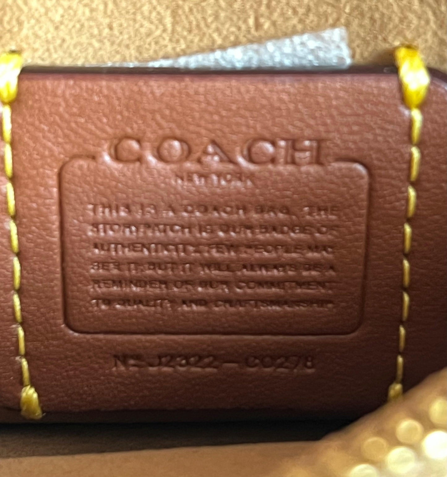 Coach Tabby 12 in Metallic