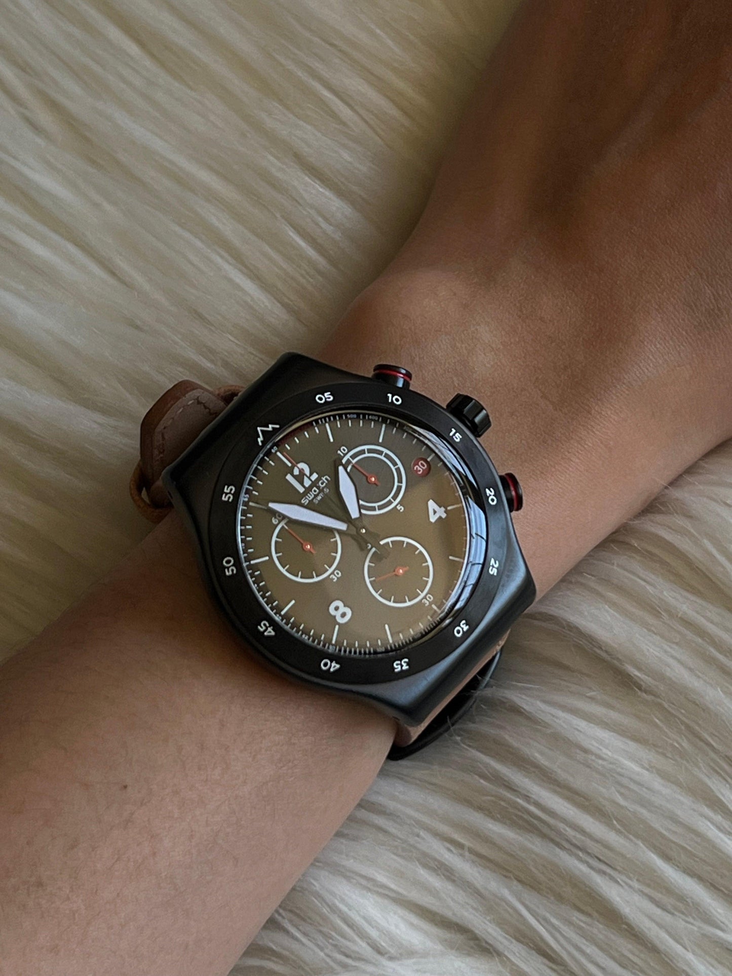 Swatch The Journey is the Reward Irony Chrono Watch