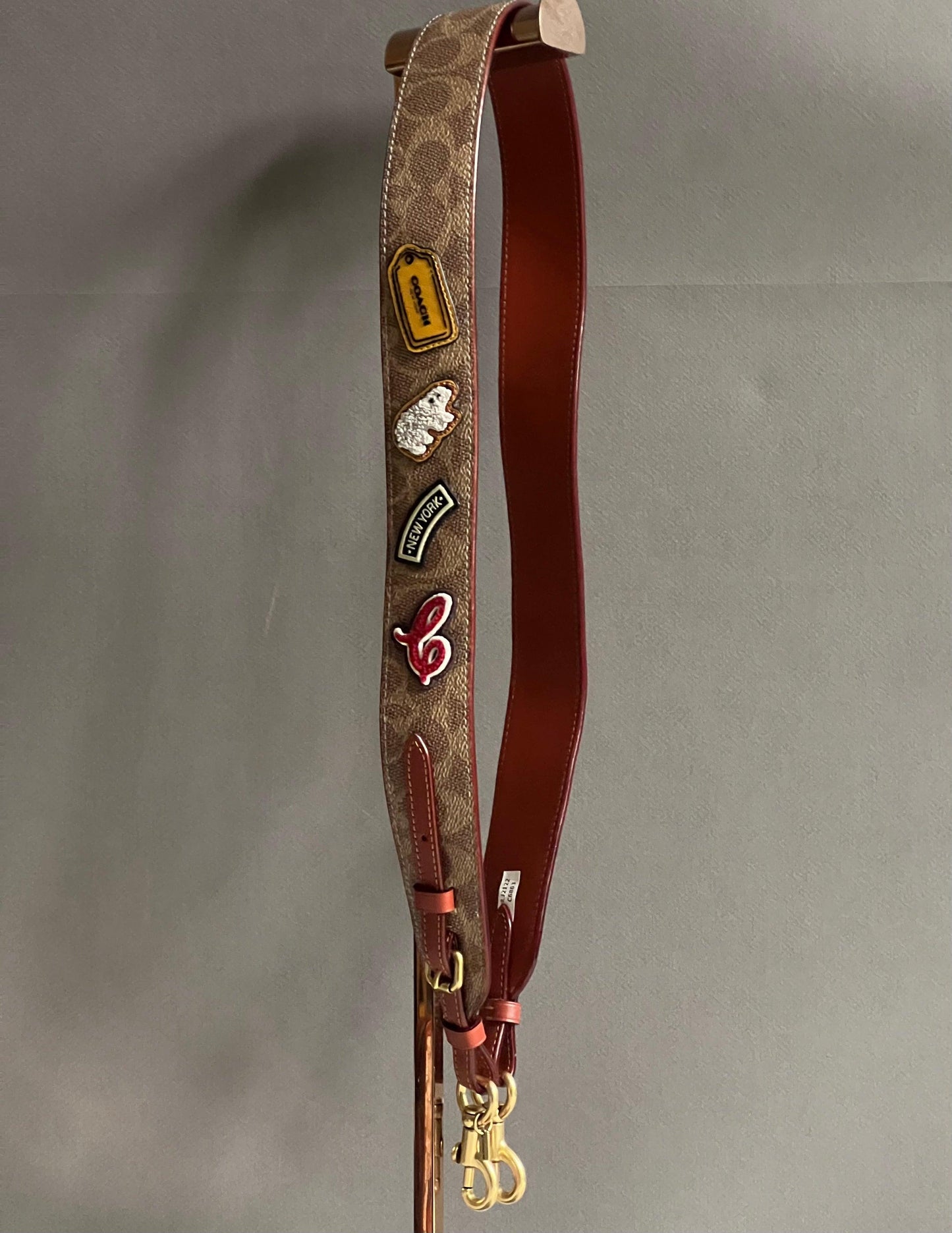 Coach Strap In Signature Canvas With Patches
