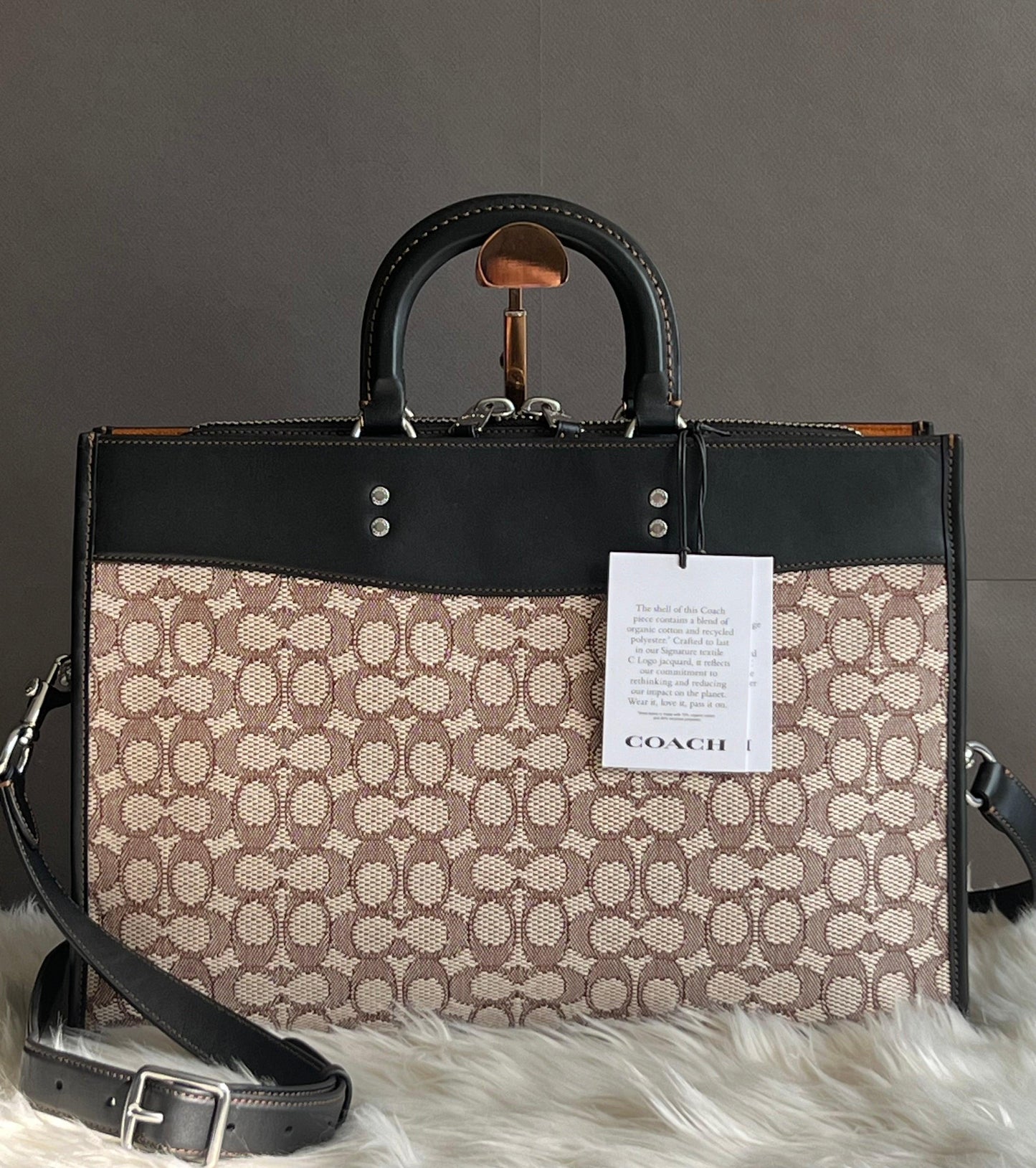 Coach Rogue Brief in Signature Textile Jacquard