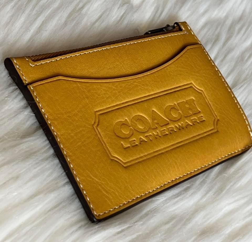 Coach Men’s Zip Card Case with Coach Badge