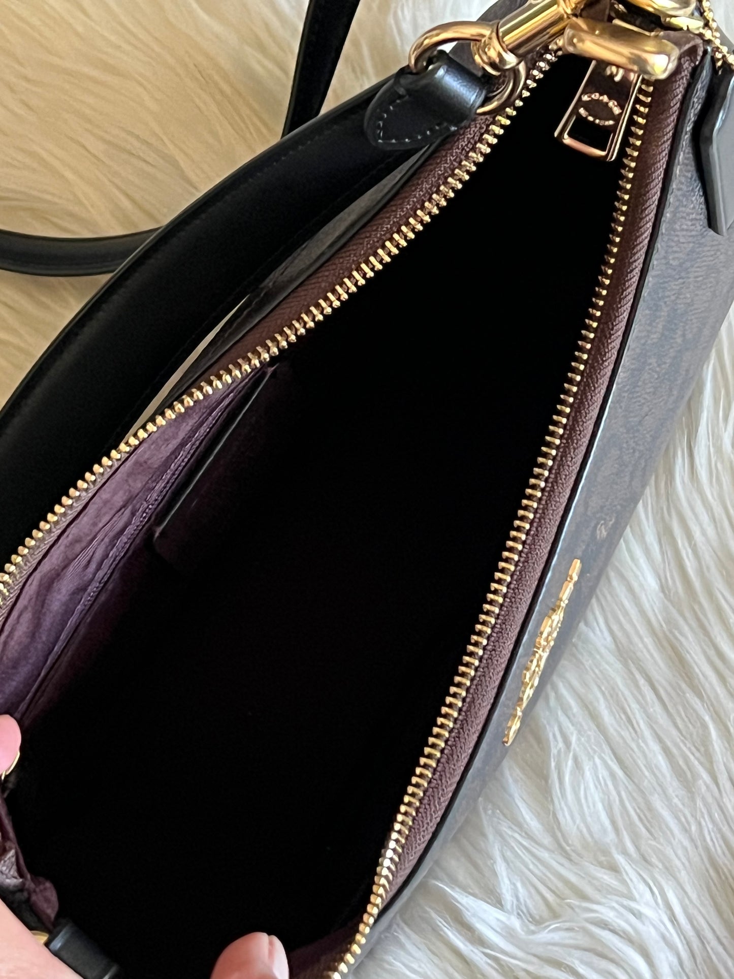Coach Teri Hobo Bag in Signature Canvas