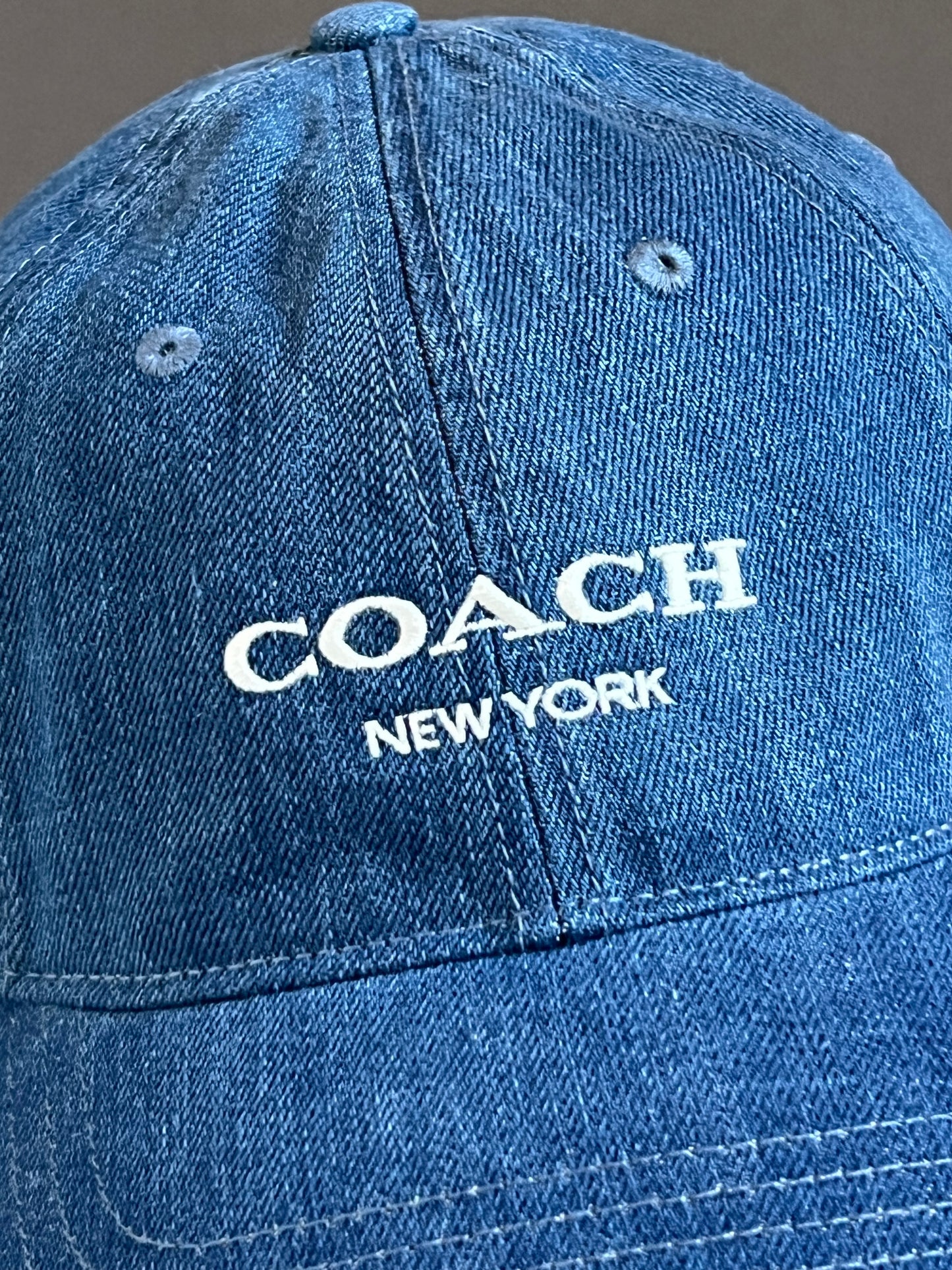 Coach Denim Baseball Hat