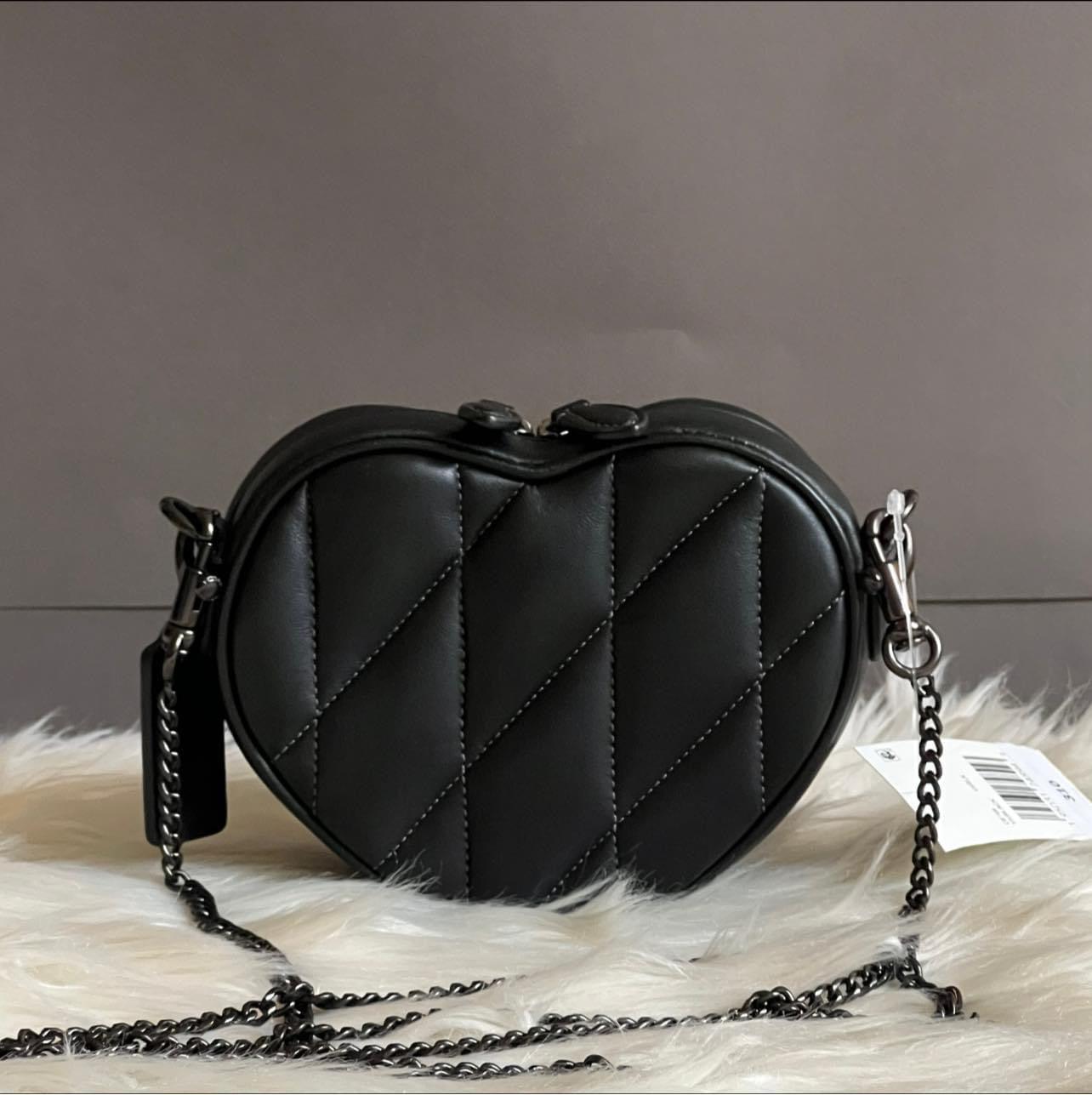 Coach Heart Crossbody 14 with Pillow Quilting