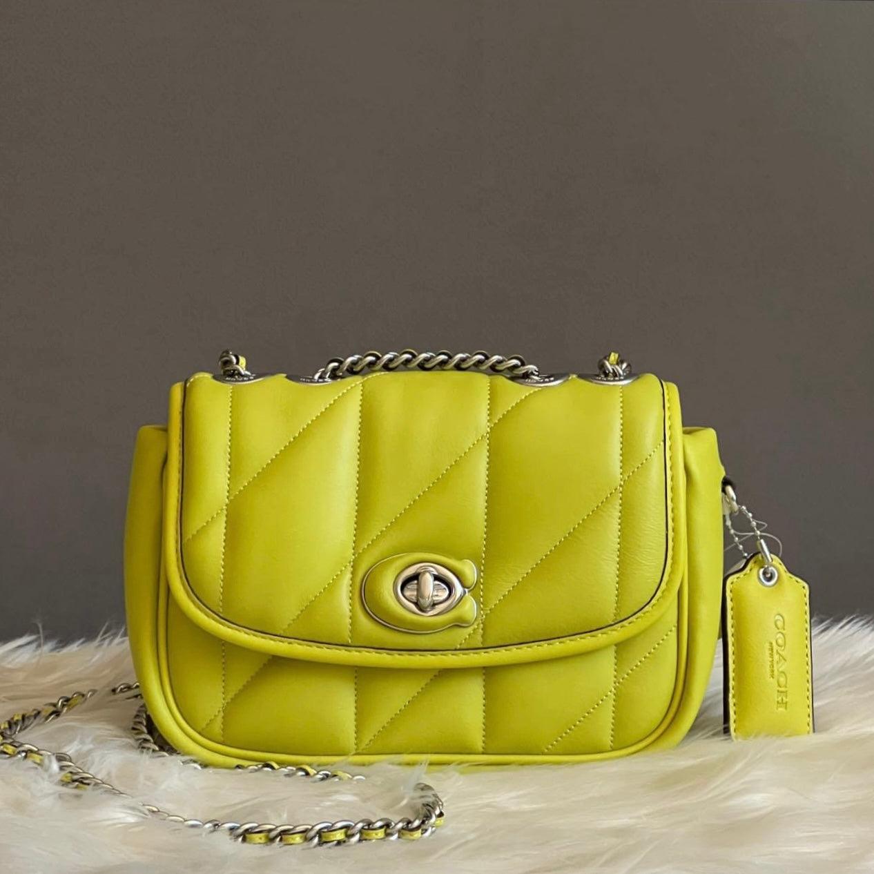 Coach Pillow Madison Shoulder Bag 18 with Quilting