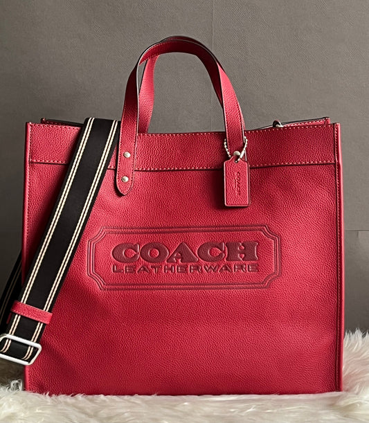Coach Field Tote 40 with Coach Badge