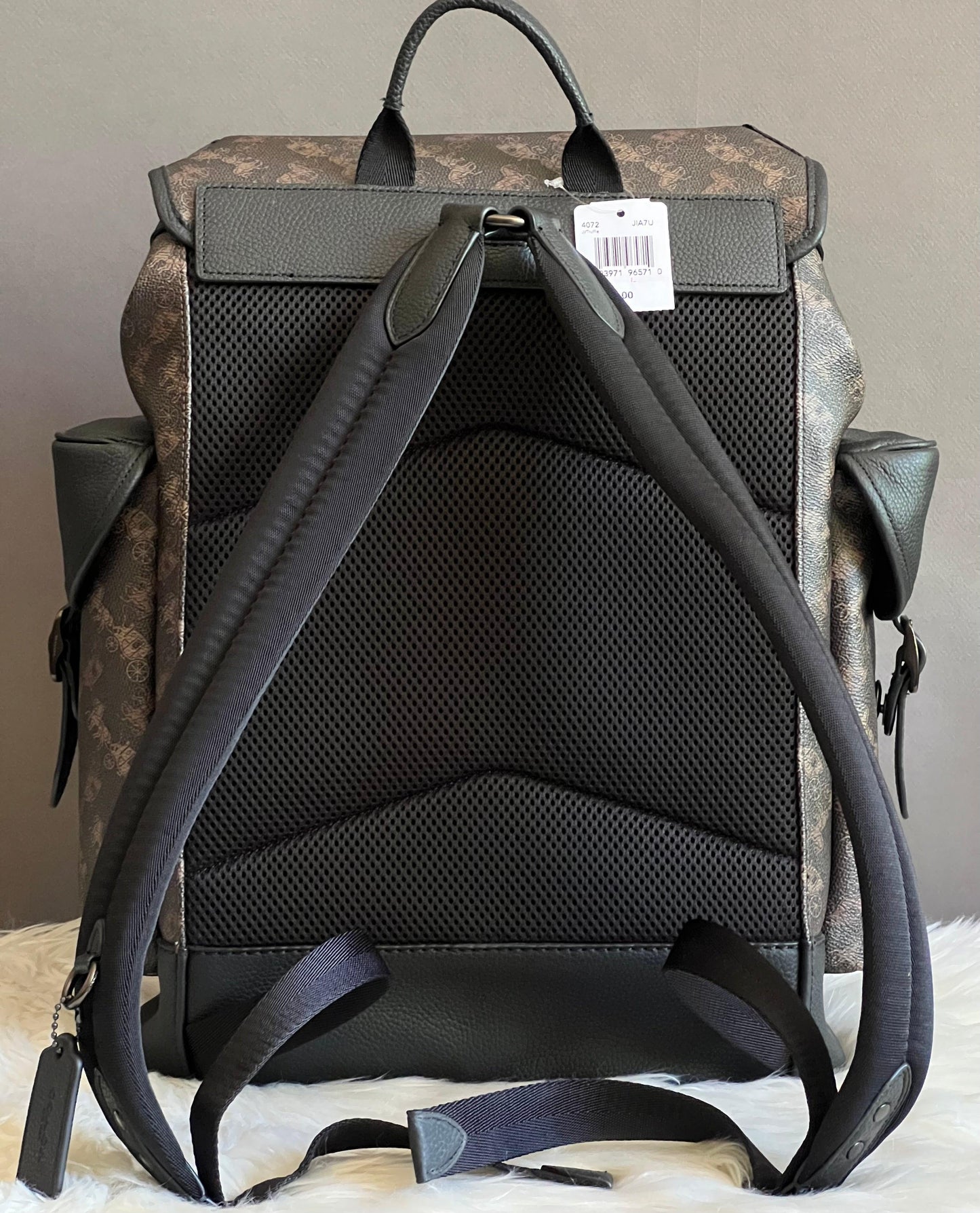 Coach Hitch Backpack with Horse and Carriage Print
