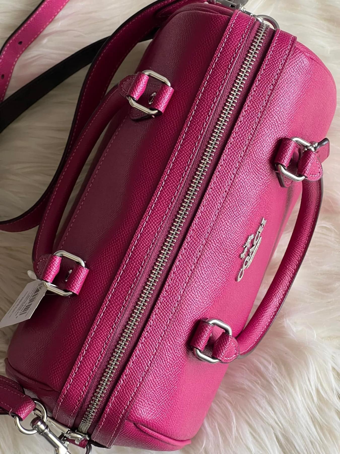 Coach Rowan Satchel with Signature Canvas Detail