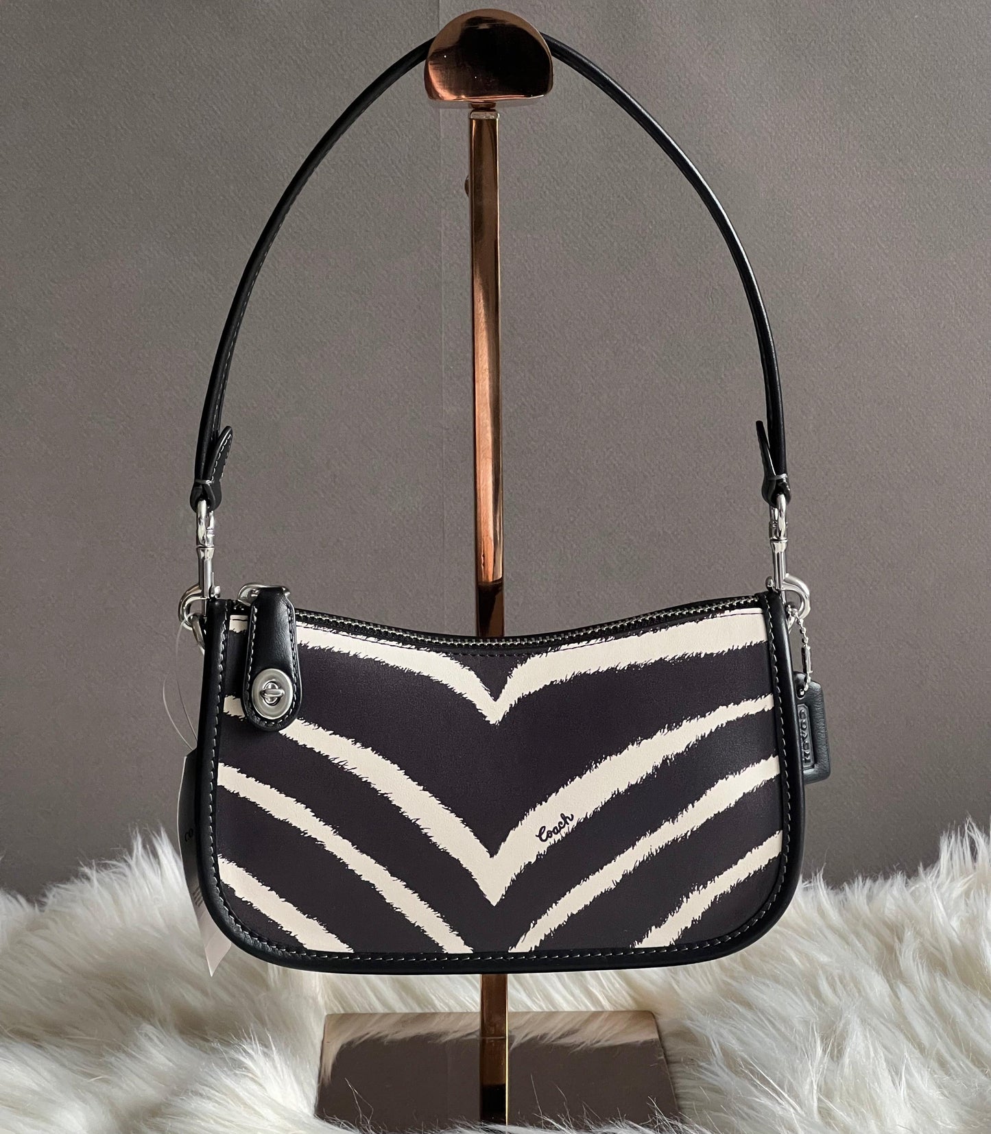 Coach Swinger 20 with Zebra Print