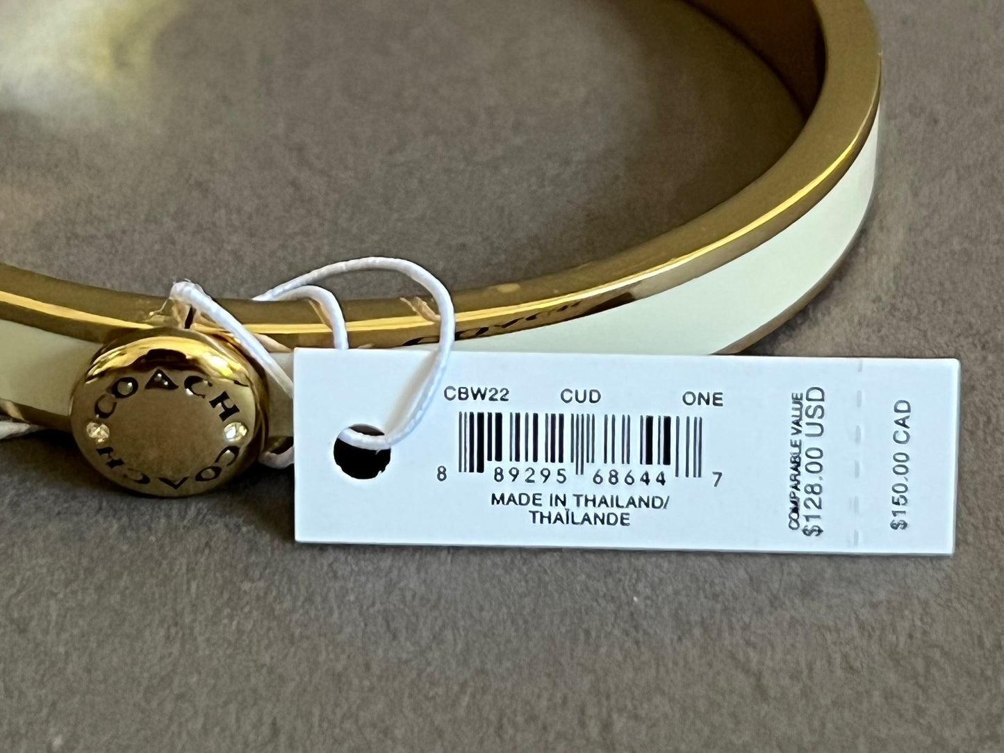 Coach Rivet Enamel Hinged Bangle
