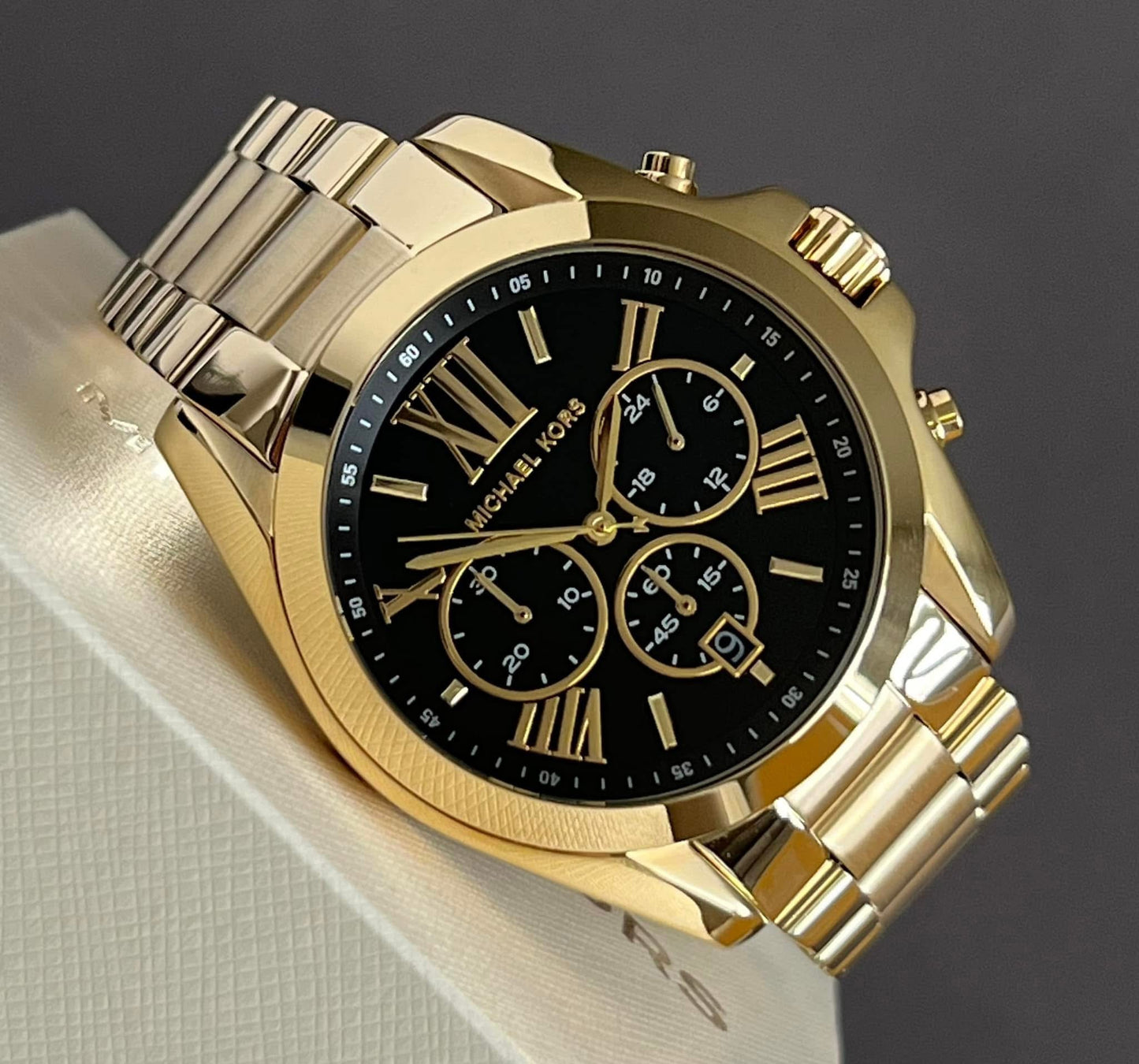 Michael Kors Women’s Oversized Bradshaw Gold-Tone Watch