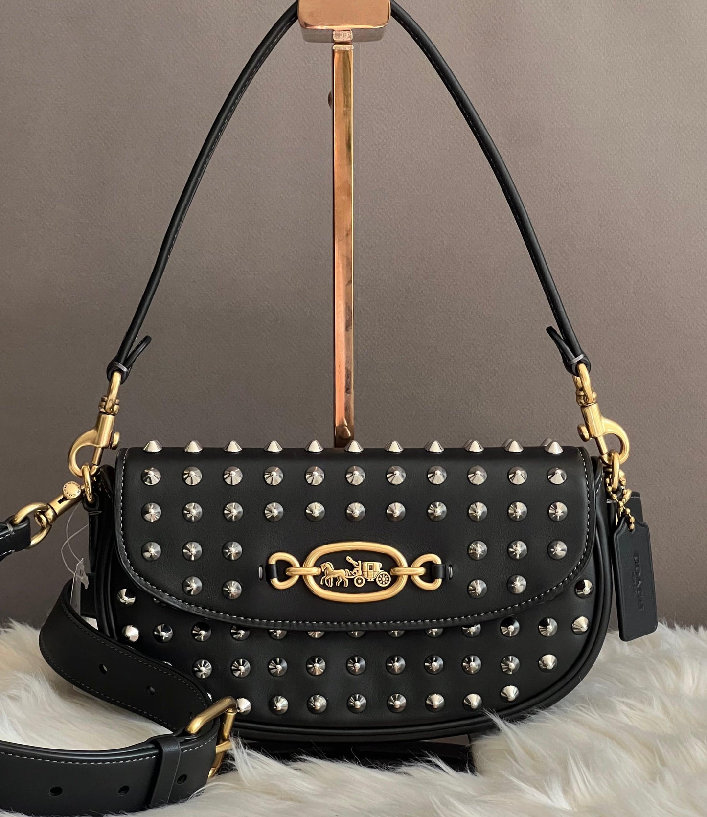Coach Harley Shoulder Bag 23 with Studs