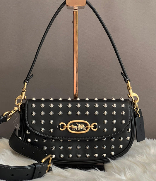 Coach Harley Shoulder Bag 23 with Studs