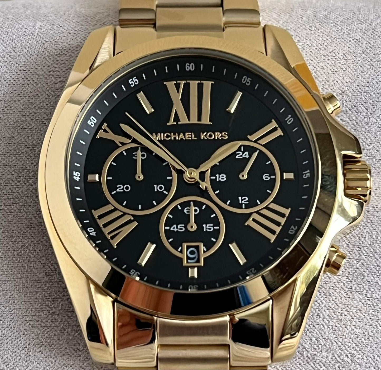 Michael Kors Women’s Oversized Bradshaw Gold-Tone Watch