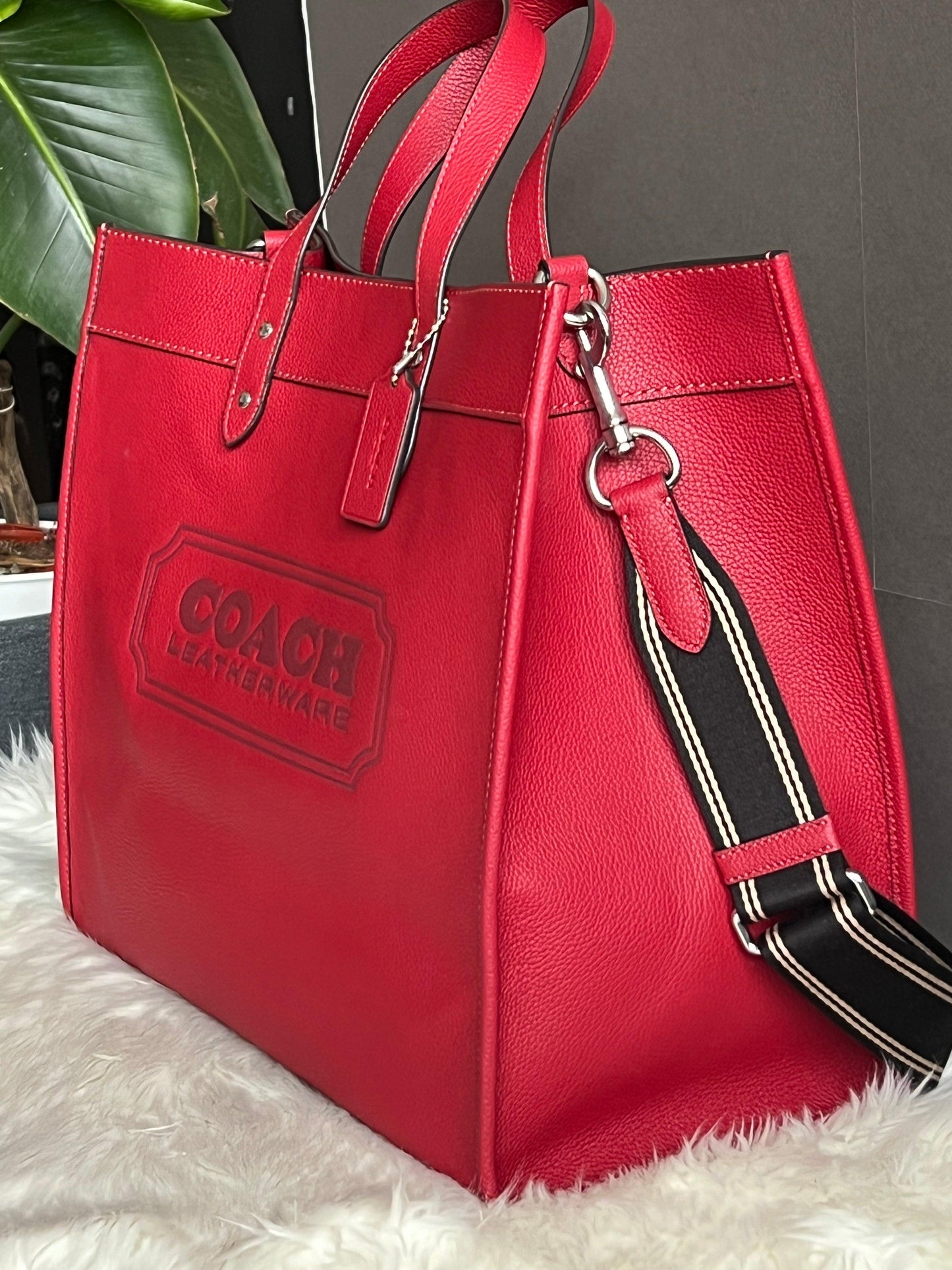 Coach Field Tote 40 with Coach Badge
