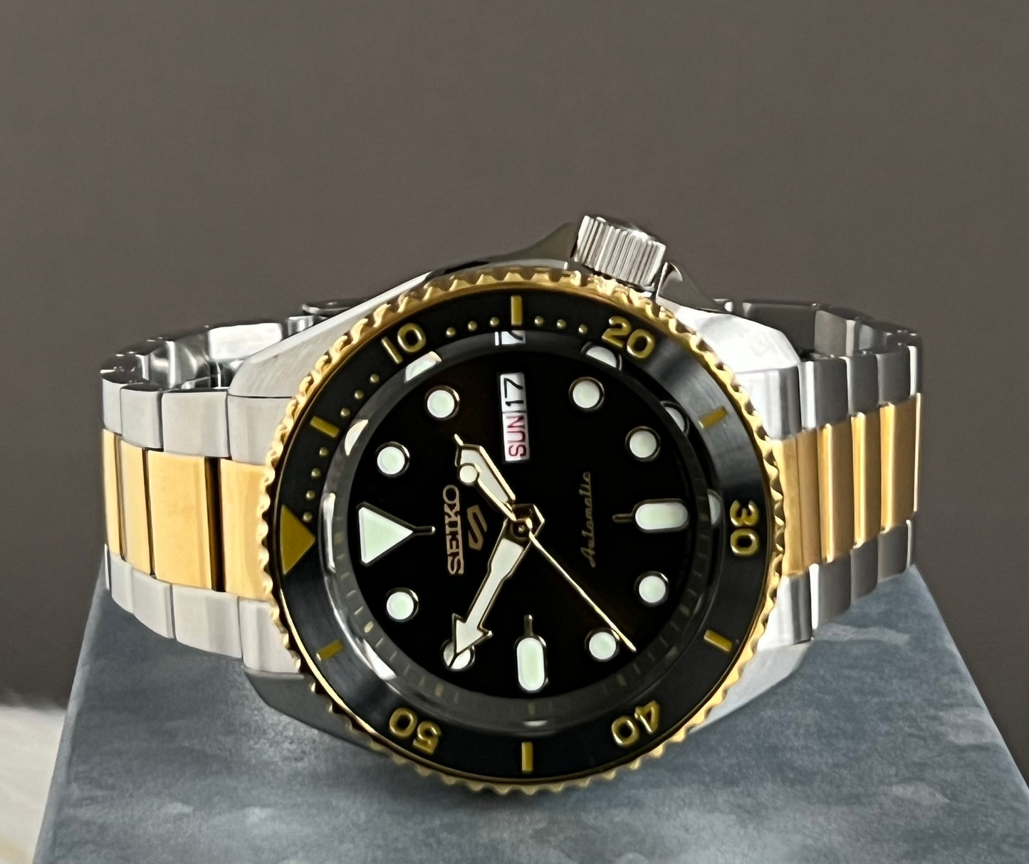 Seiko Men’s 5 Sports Automatic Two Tone Watch