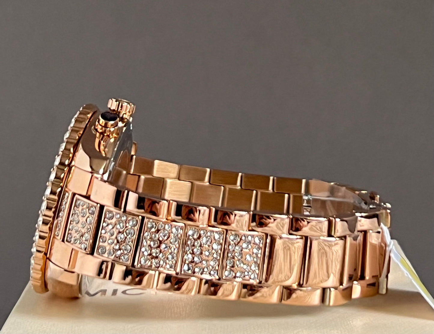 Michael Kors Women’s Layton Chronograph Rose Gold-Tone Watch