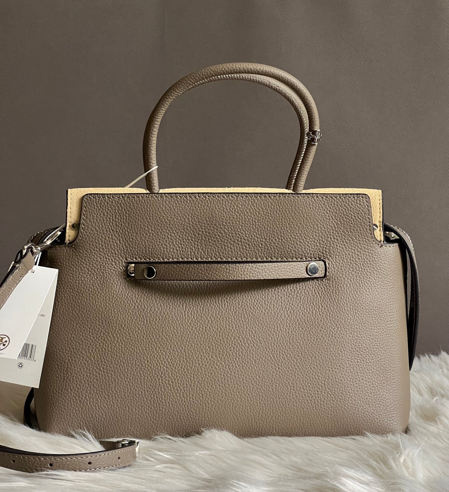 Tory Burch Mercer Pebbled Satchel
