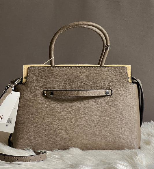 Tory Burch Mercer Pebbled Satchel
