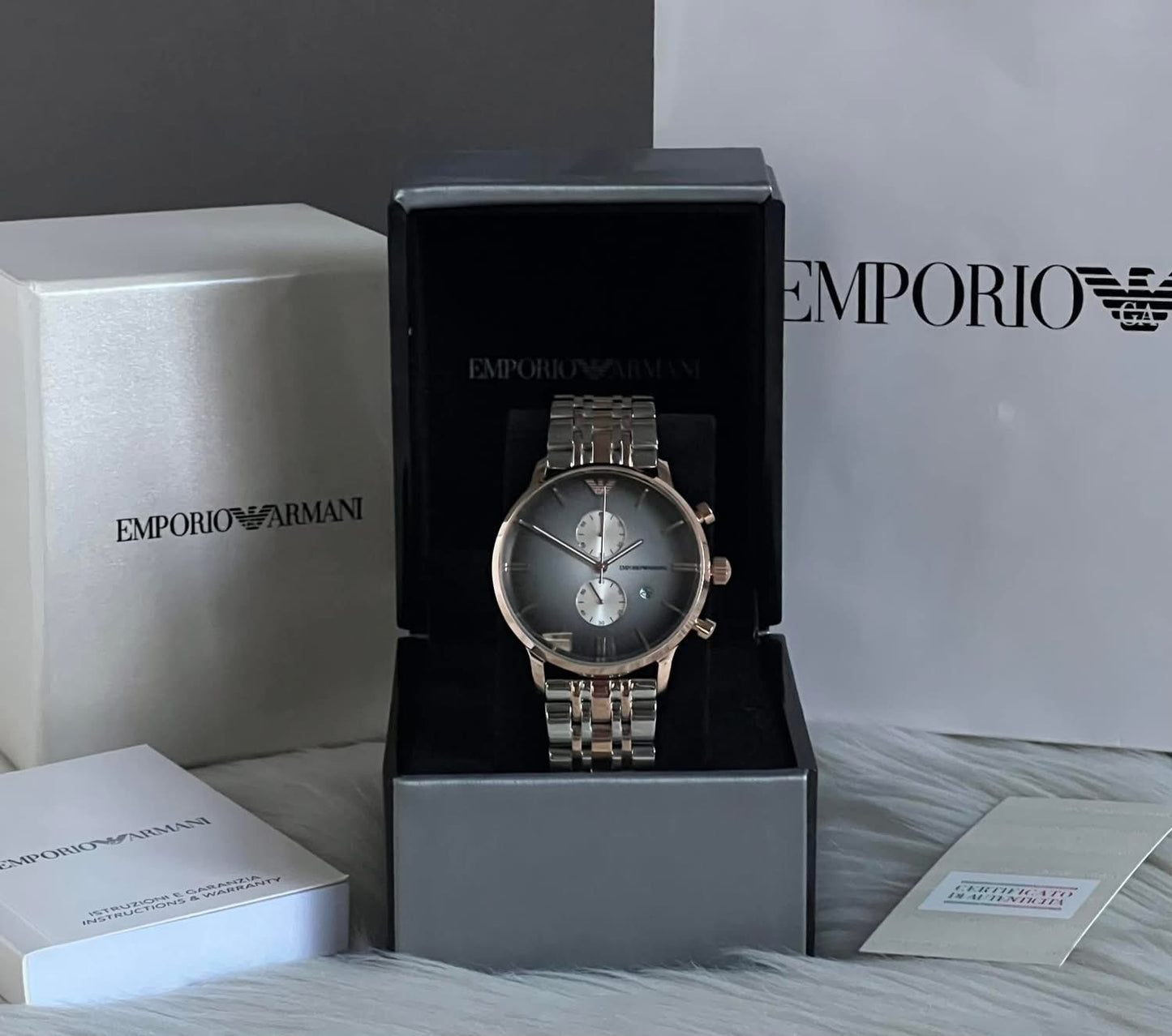 Emporio Armani Men’s Retro Rose Gold Watch