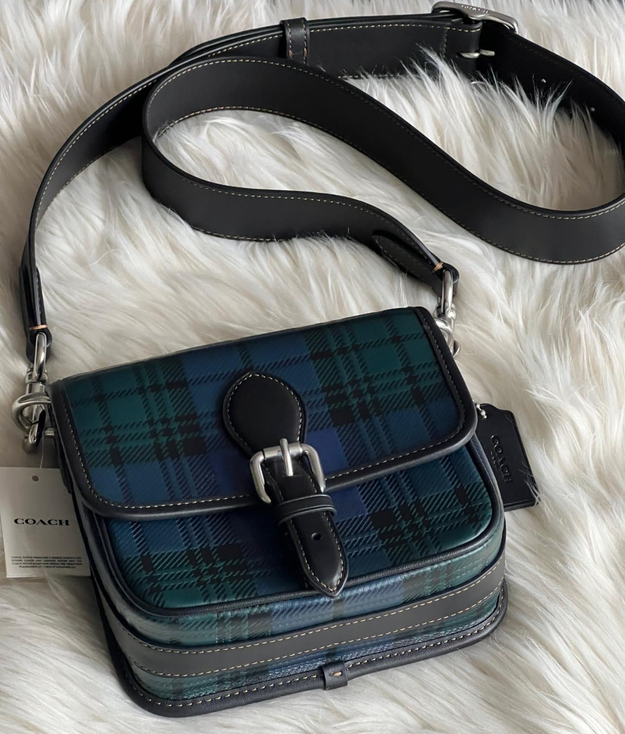 Coach Frankie Crossbody 18 with Plaid Print