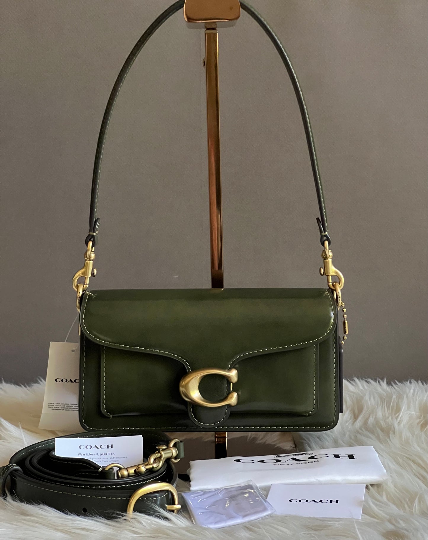 Coach Tabby Shoulder Bag 20 in Spazzolato Leather
