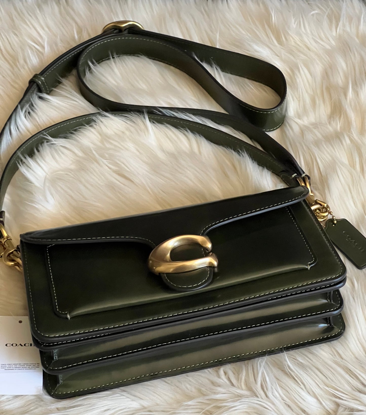 Coach Tabby Shoulder Bag 26 in Spazzolato Leather