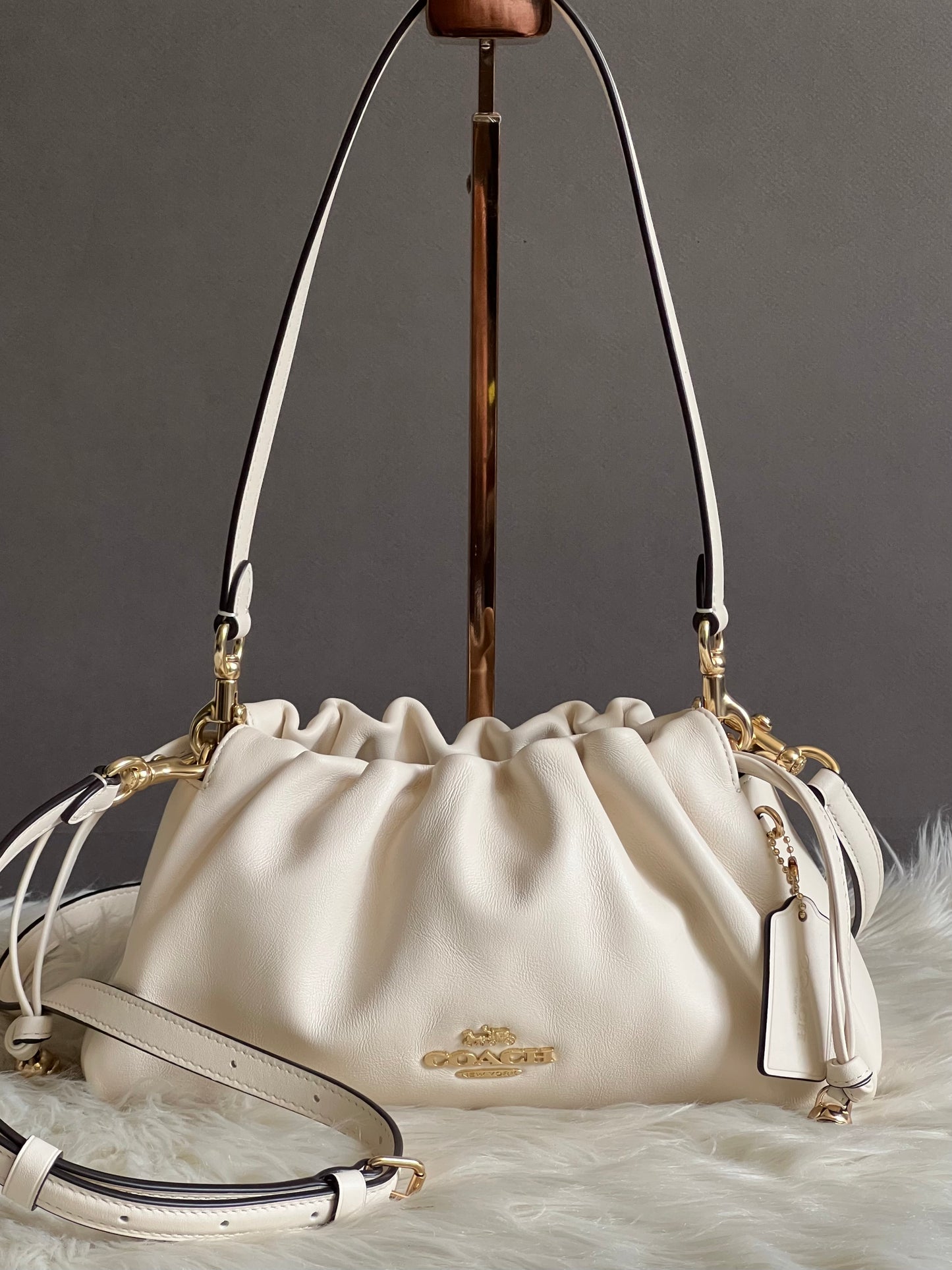 Coach Faye Shoulder Bag with Ruching