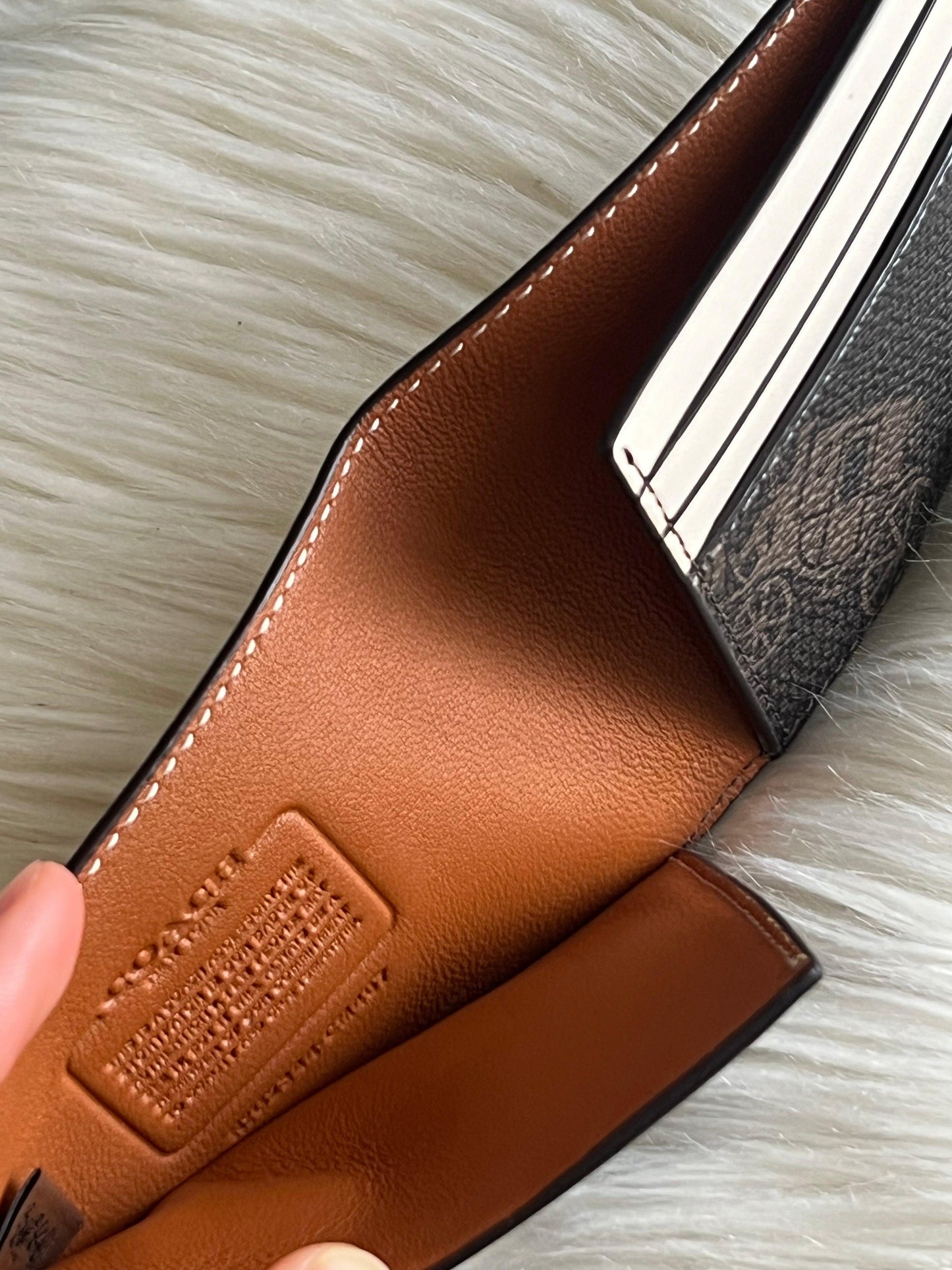 Coach Slim Billfold Wallet with Large Horse and Carriage Print