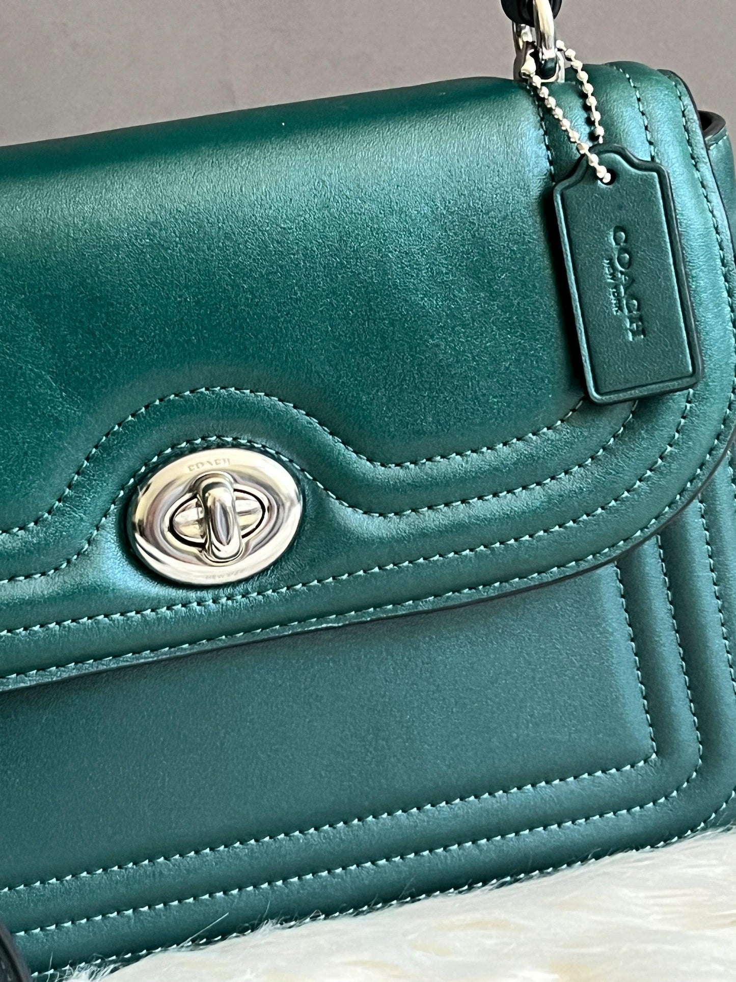 Coach Marlie Top Handle Satchel with Border Quilting
