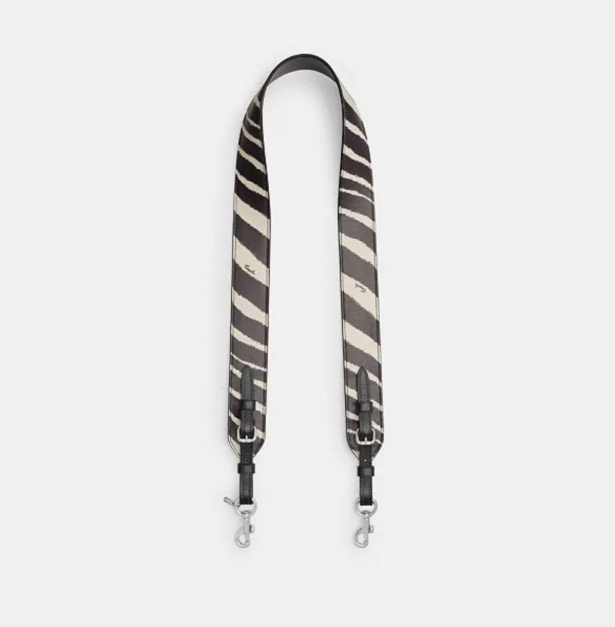 Coach Strap with Zebra Print