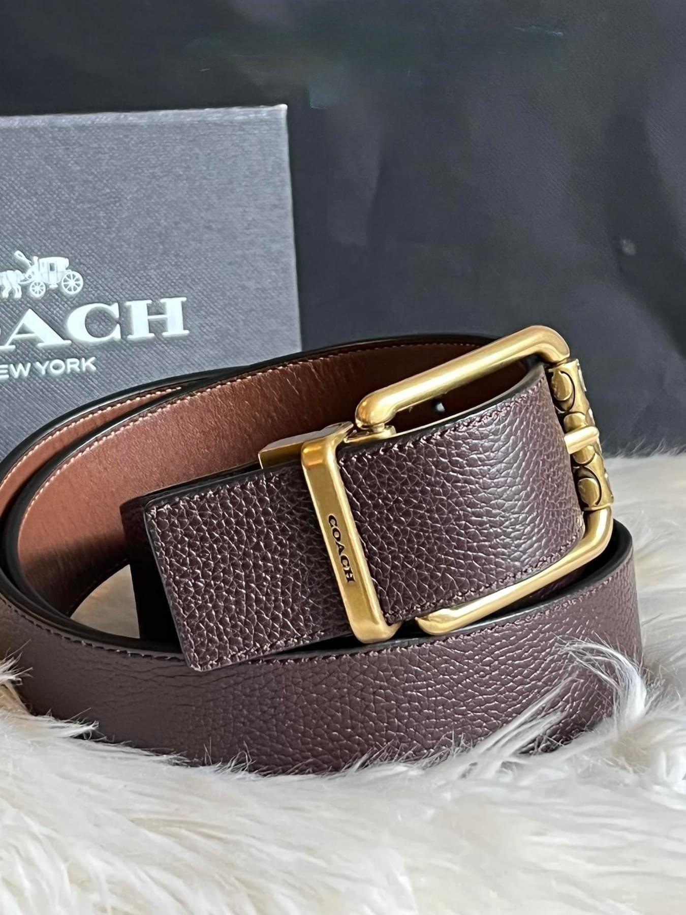 Coach Roller Buckle Cut to Size Reversible Belt