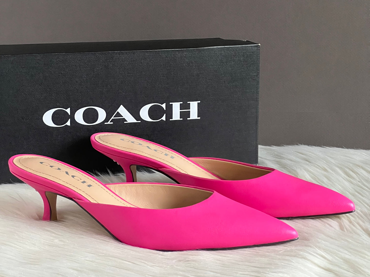 Coach Renn Leather Mule