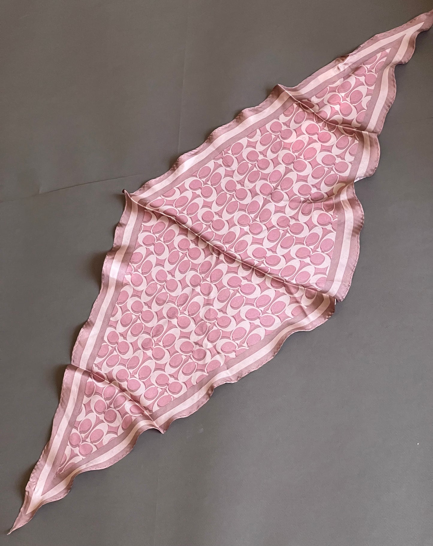 Coach Signature Silk Diamond Scarf