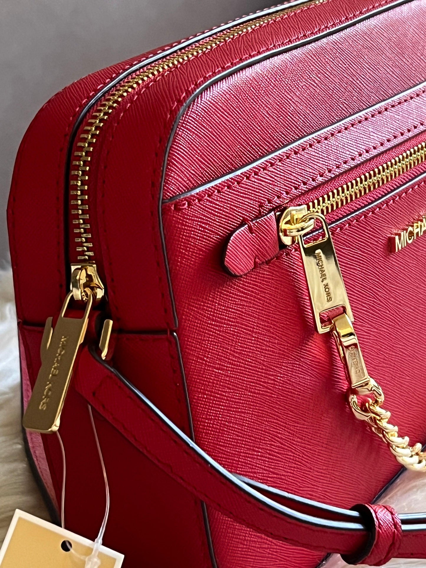 Michael Kors Jet Set Large Saffiano Leather Crossbody Bag
