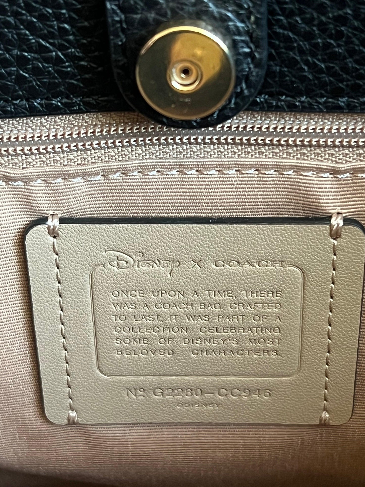 Disney X Coach Dempsey Carryall with Cruella Motif