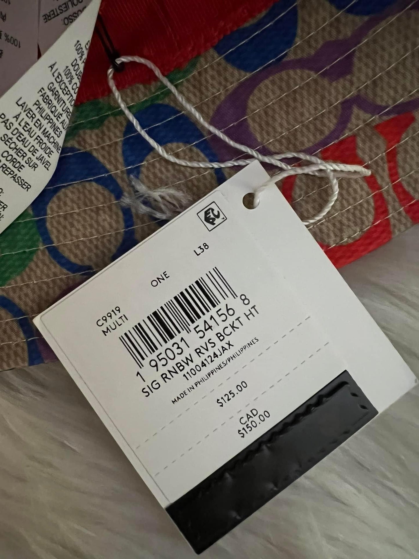 Coach Rainbow Signature Bucket Hat