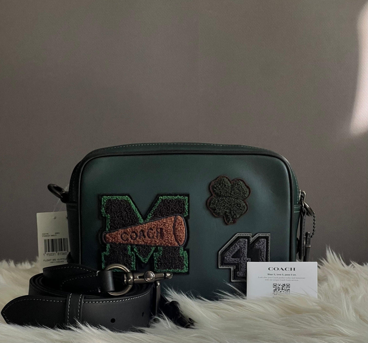 Coach Flight Bag 19 with Varsity Patches