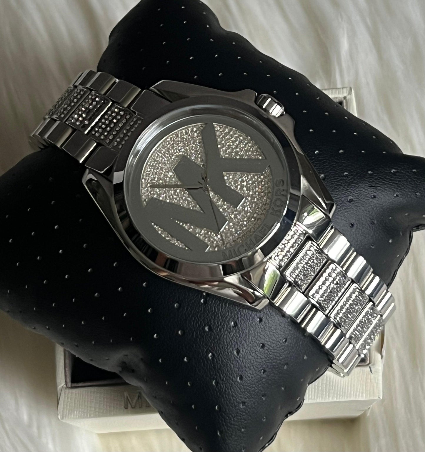 Michael Kors Women’s Bradshaw Silver-Tone Glitz