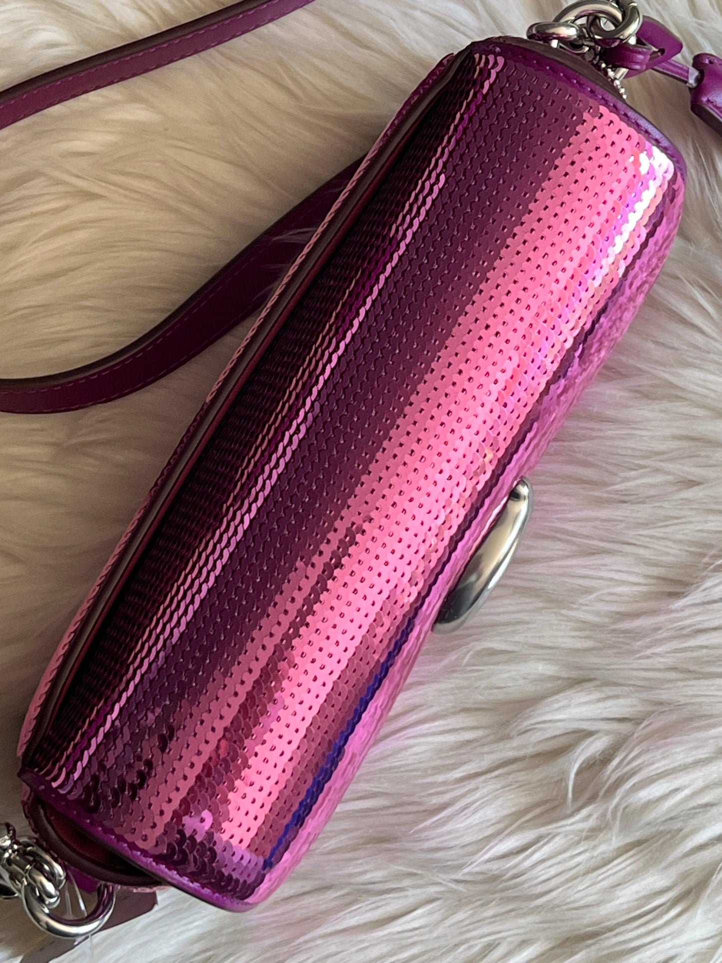 Coach Studio Baguette Bag with Sequins