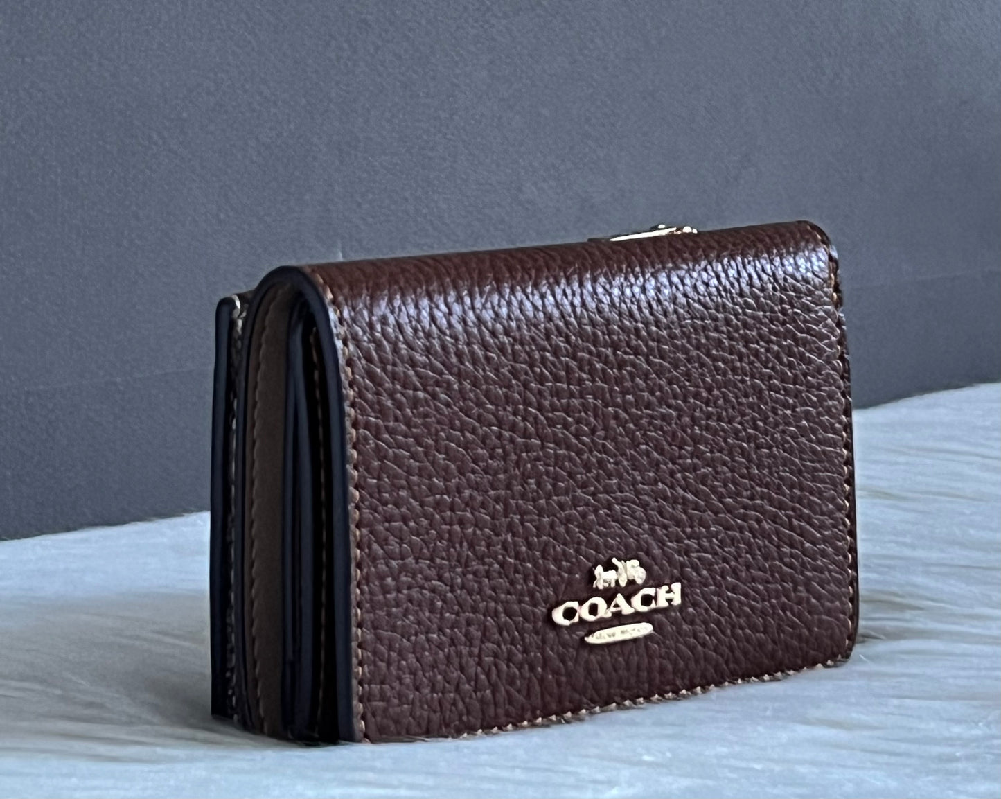 Coach Card Holder Wallet In Signature Canvas