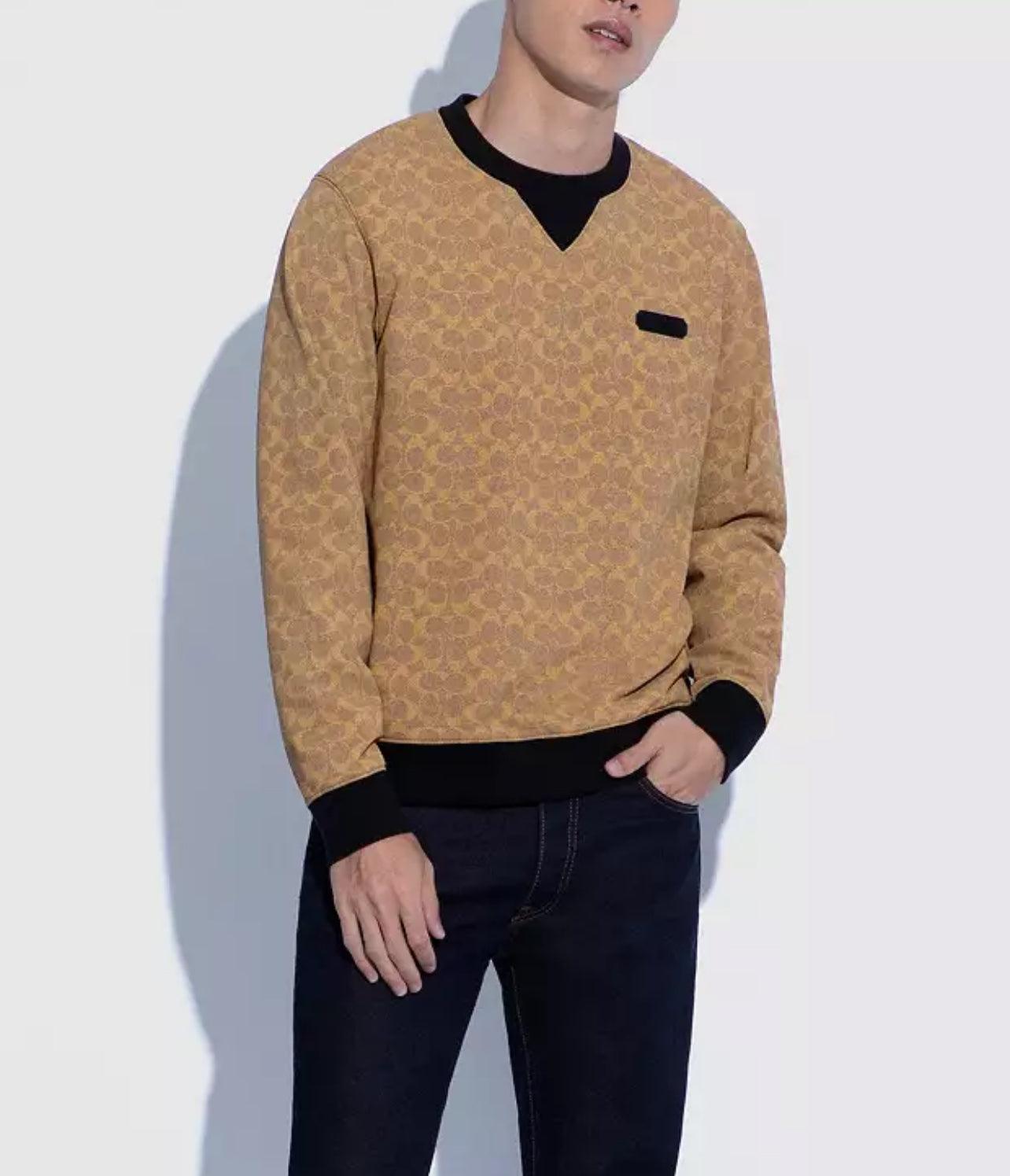 Coach Essential Crewneck In Signature