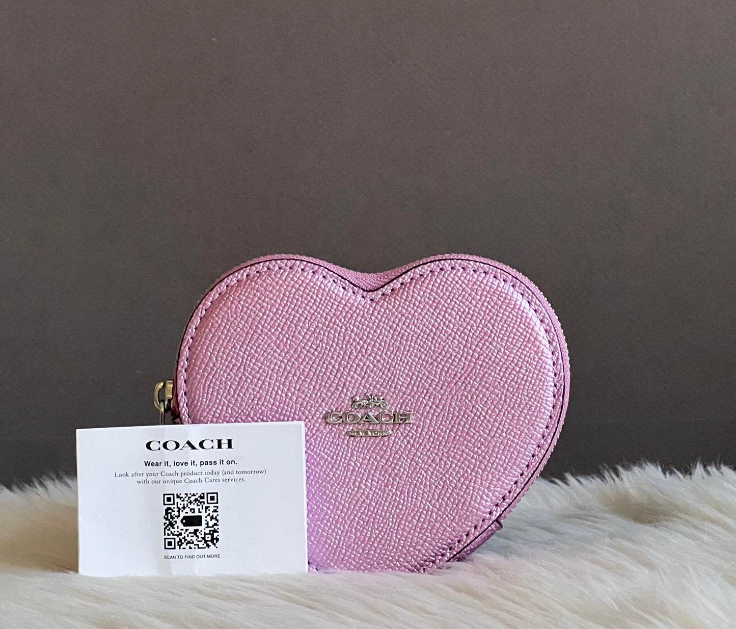 Coach Heart Coin Case