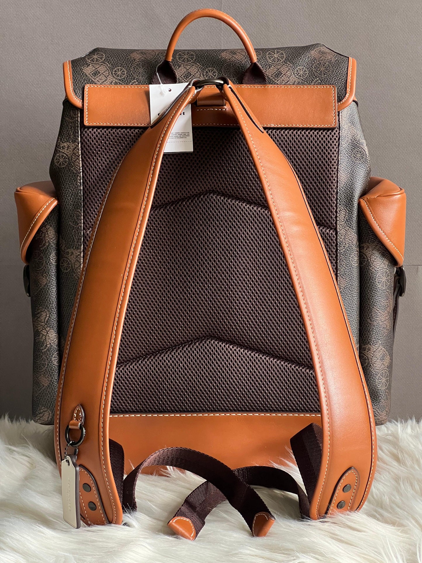 Coach Hitch Backpack with Horse and Carriage Print
