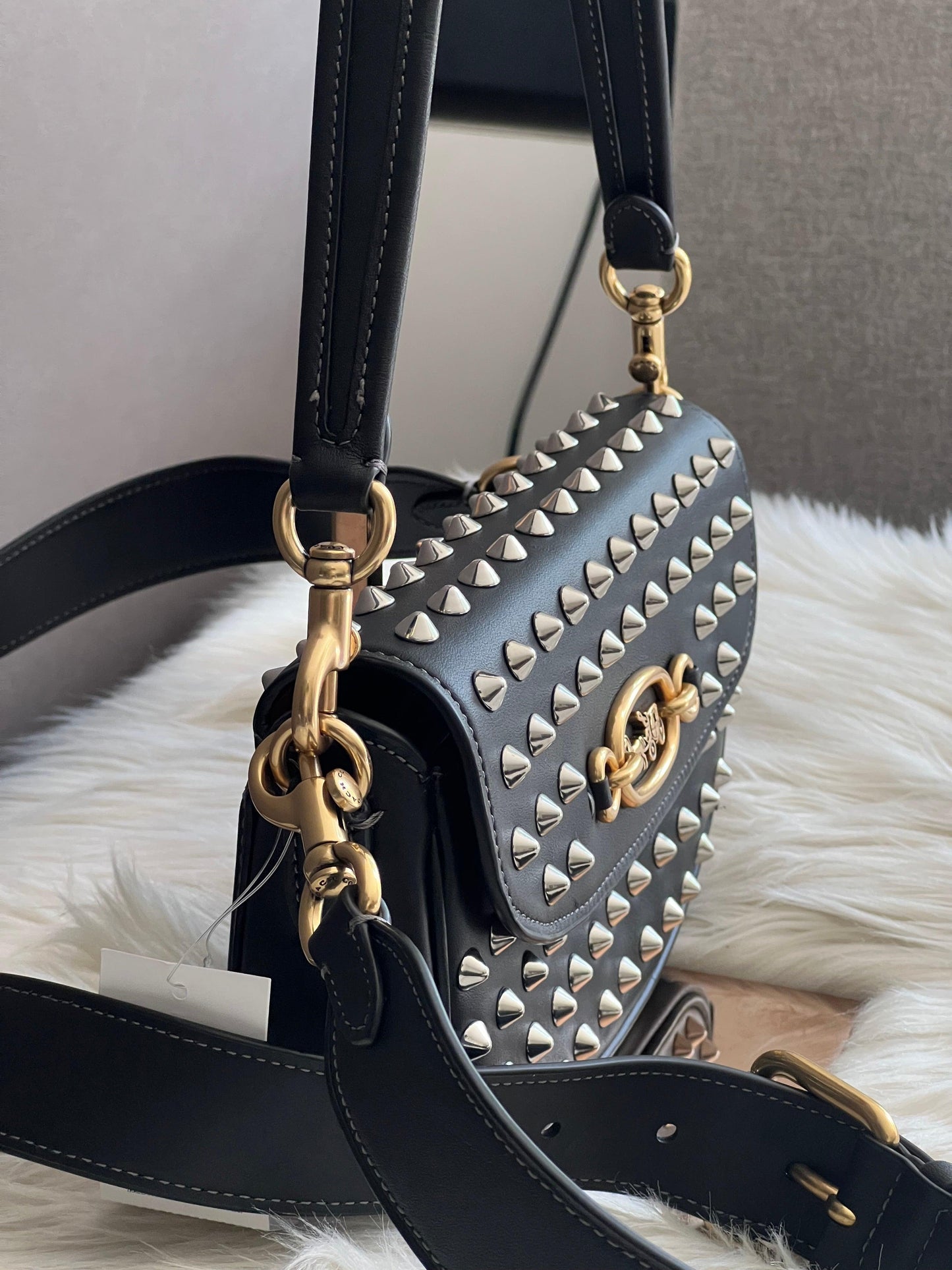 Coach Harley Shoulder Bag 23 with Studs