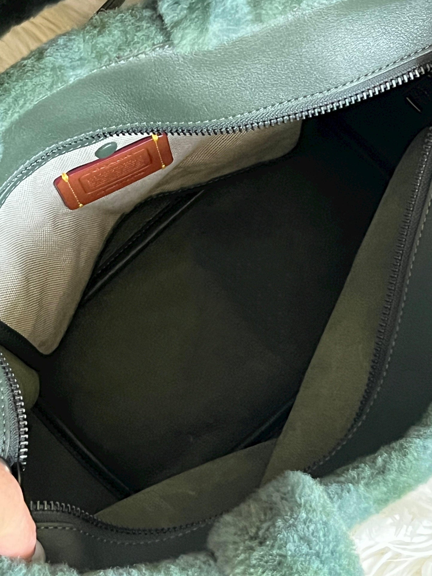 Coach Tote 28 in Signature Shearling