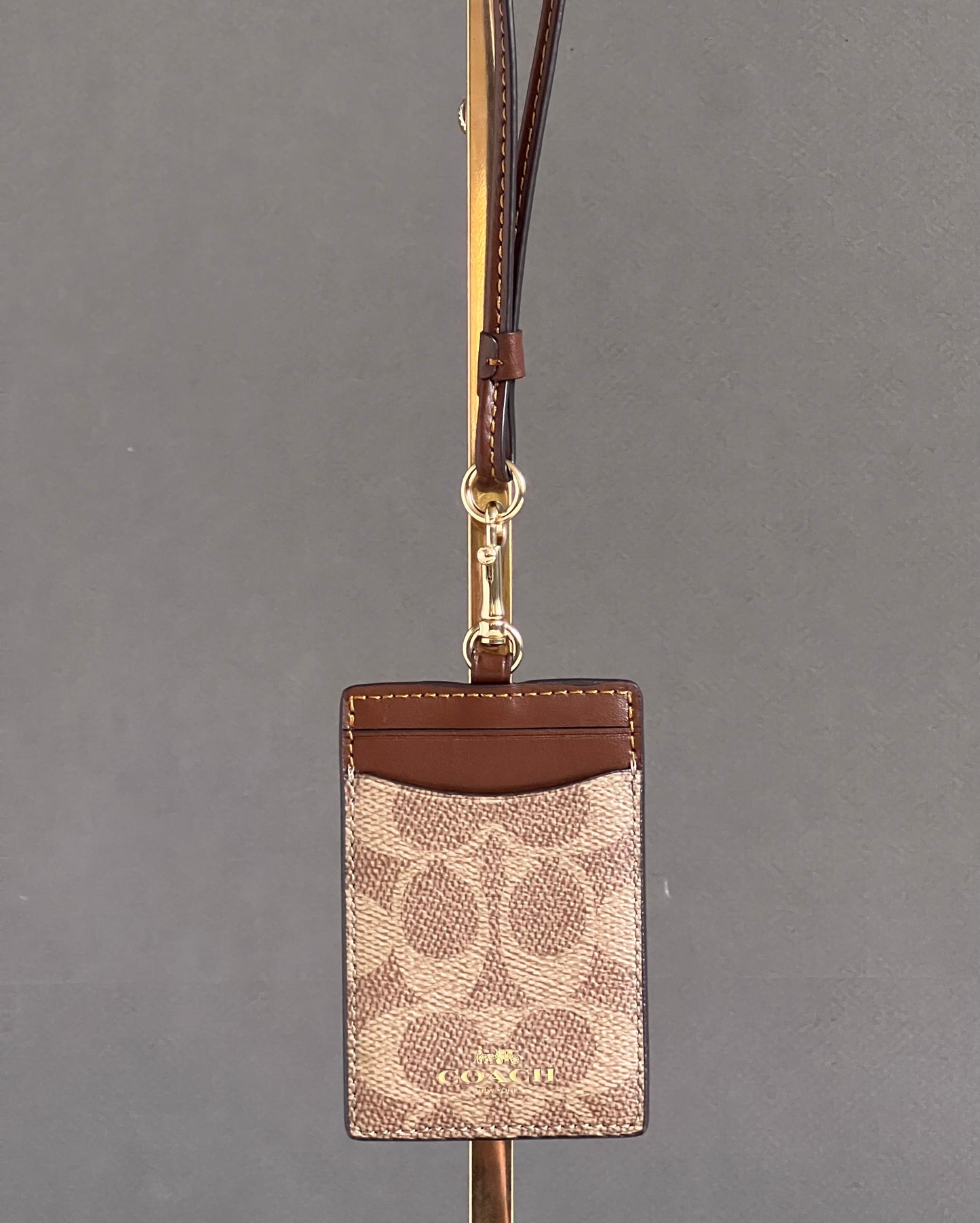 Coach ID Lanyard in Signature Canvas