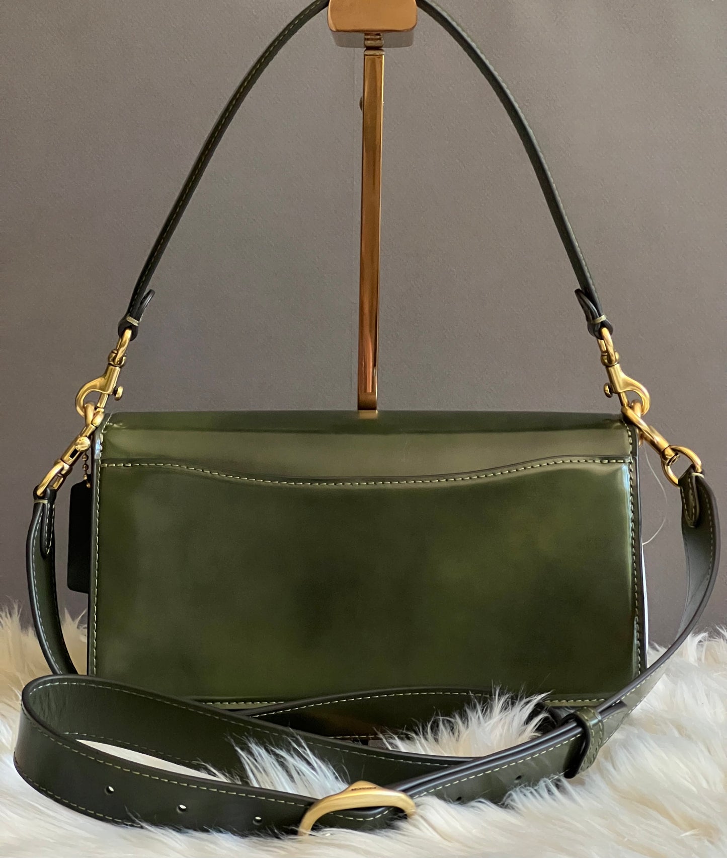 Coach Tabby Shoulder Bag 26 in Spazzolato Leather