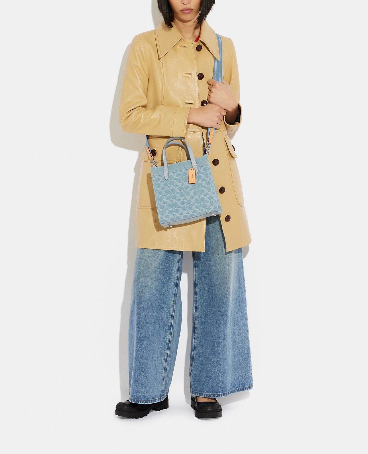 Coach Field Tote 22 in Signature Denim