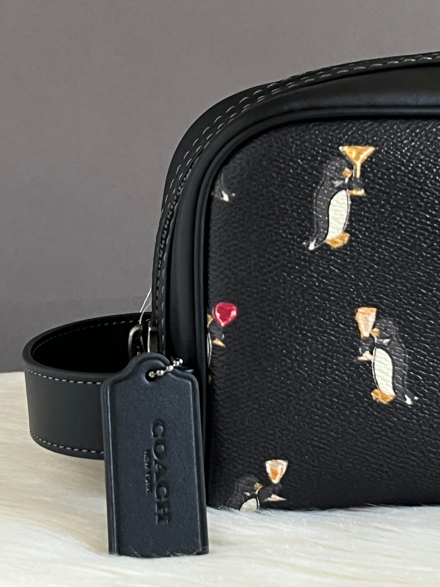 Coach Small Travel Kit With Penguin Print